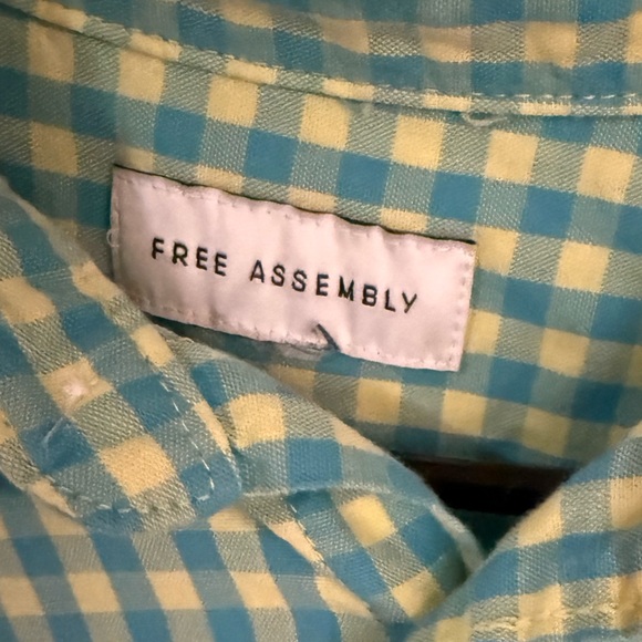 🧡15 for $20🧡 Free Assembly Green & blue Checkered Boys long sleeve shirt| XXL 18 - Picture 9 of 10
